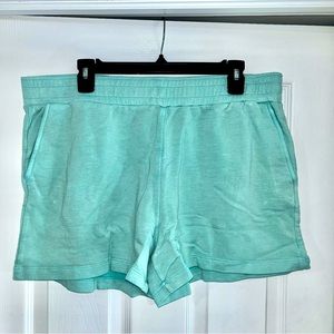 Monrow ExBoyfriend Blue Cotton Comfy Summer Shorts